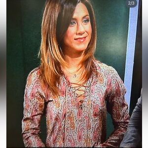 Vintage Paisley Tunic ASO Rachel Green/Jennifer Aniston on Friends TV Show